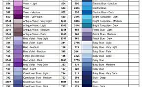 Dmc Color Charts For Diamond Painting