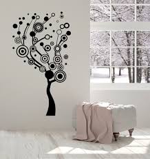 Vinyl Wall Decal Abstract Tree Circles