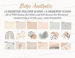 Boho Desktop Folder Icons For Mac