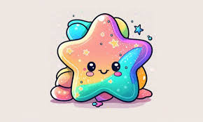 Cute Starfish Kawaii Clipart Graphic By