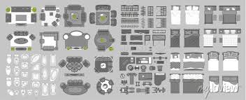 Icons Set Of Interior Furniture Top