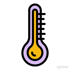 Steam Room Icon Outline Thermometer