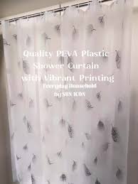Pattern Shower Curtain Peva Plastic
