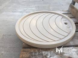 Beige Marble Special Design Round