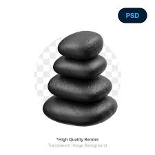 Hot Stone Massage 3d Icon Premium Psd