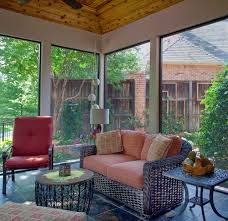 Screened Enclosed Patio Traditional