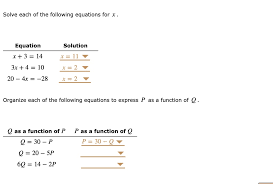 Following Equations For X Equation X
