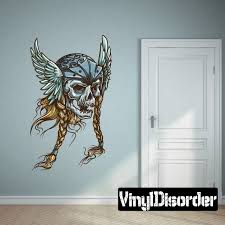 Viking Skull Wall Decal Vinyl Car
