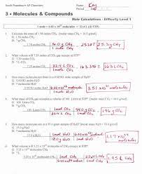 Stoichiometry Worksheet Answers