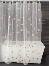 Gold Polka Dot Shower Curtain