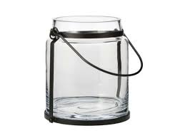 Smith Hawken Glass Hurricane Lantern
