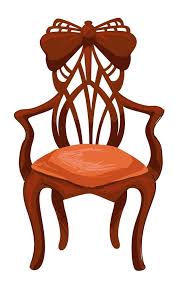 Antique Chair Vector Art Icons And