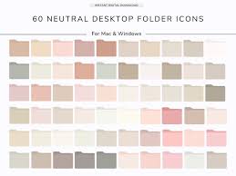 60 Neutral Desktop Folder Icons Pink