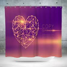 Heart Shower Curtains Bath Mats