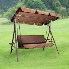 Steel Patio Swing Chair With Cushions