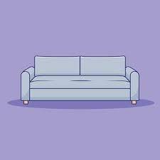 White Couch Vector Art Icons And