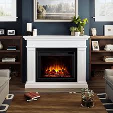 Freestanding Wooden Electric Fireplace