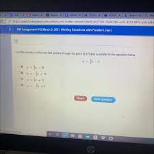 Find The Equation Of The Line That