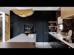 Modern Kitchen With Black Cabinets