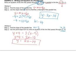 Algebra 4 3 Writing Equations Of