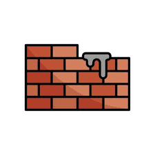Art Brick Wall Flat Icon