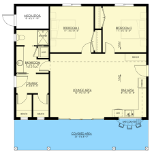 Pool Or Guest House Plan With Vaulted