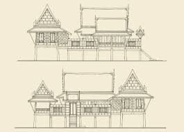 Traditional Teak Wooden House In