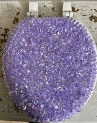 Custom Lavender Glam Toilet Seat
