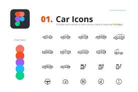 Figma Icon Library Car Icons Real