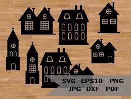 Houses Template Svg House Clipart