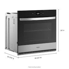 Whirlpool 4 3 Cu Ft Single Wall Oven With Air Fry When Connected Stainless Steel