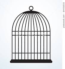 Cage Vector Drawing Icon Sign Stock