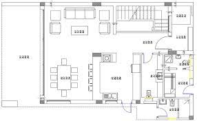 Simple One Bedroom House Plan Cad File
