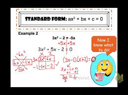 Solving Quadratics By Factoring Not In