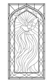 Stained Glass Coloring Pages For S