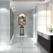 Demira White Glossy Floor Tiles Tile