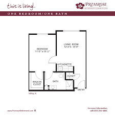 Senior Living Floor Plans Primrose