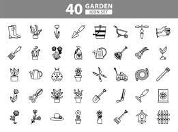 Gardening Icons Vector Art Icons And