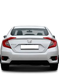 Honda Civic 2016 2022 Dimensions Rear View