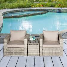 Outsunny 3 Piece Patio Furniture Set