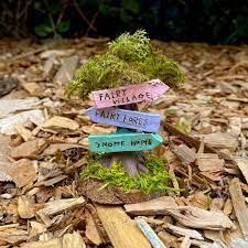Fairy Garden Tree Direction Sign