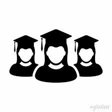 Education Icon Vector Female Group Of