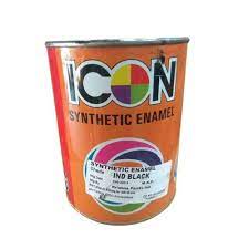 Icon Ind Black Synthetic Enamel Paint