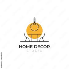 Home Decor Icon Logo With Minimalist