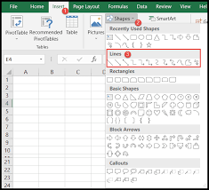 How To Draw A Line In Excel Step By