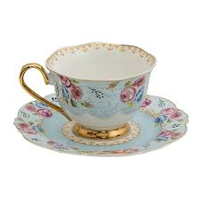 Clayre Eef Cup And Saucer 160 Ml Blue