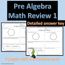 Pre Algebra Math Review 1 Made By
