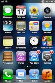 Ios Device S Stock Home Screen Layout