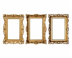 Baroque Golden Picture Frame Png