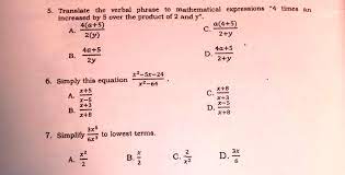 Mathematical Expressions
